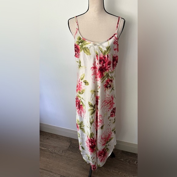 VTG 90s Premier Collection Plus All Over Floral Print Lingerie Womens  Maxi XL - Picture 1 of 8